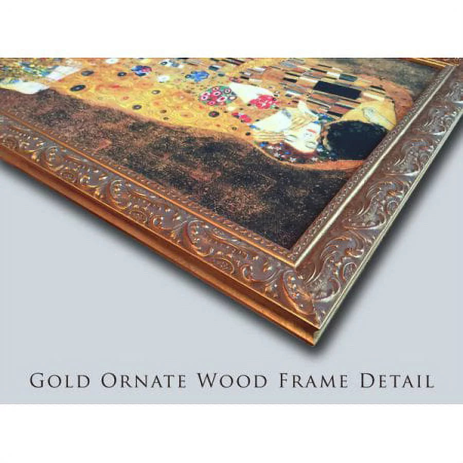 Gold Ornate Wood Framed Art Print W722