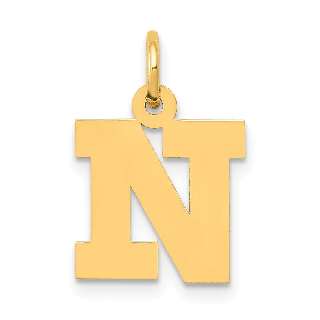 10k Gold Block Letter Name Pendant Necklace T143870