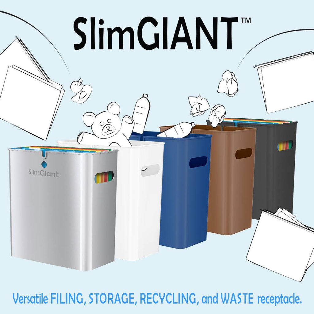 4.2 gal Polypropylene Trash Can with Handles, Pack of 6 W709