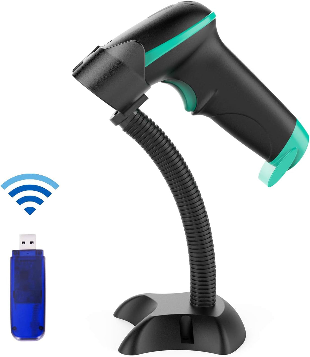 2D Wireless Barcode Scanner with Stand A9610