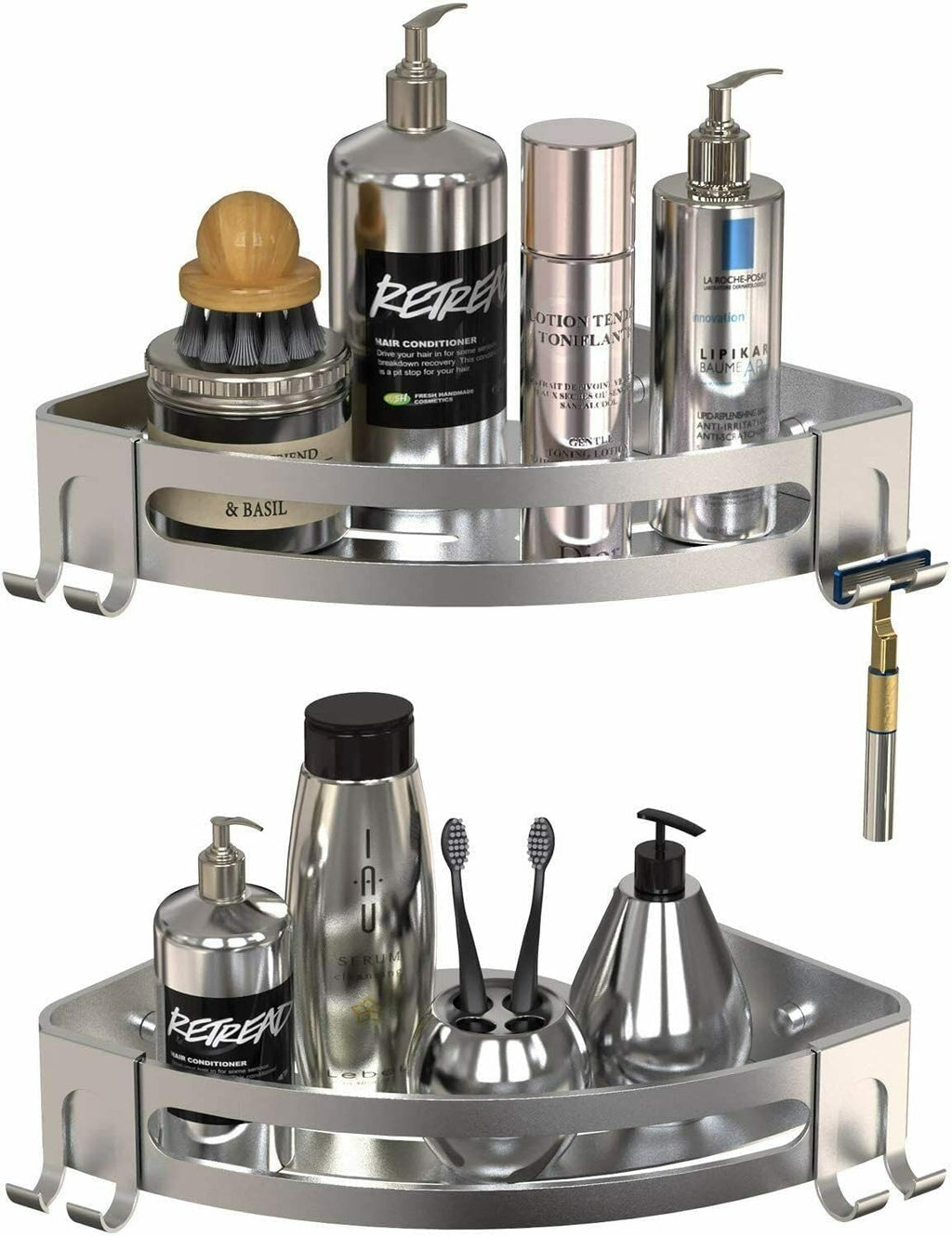 Triangular Corner Shower Caddy Shelf Storage Rack D522