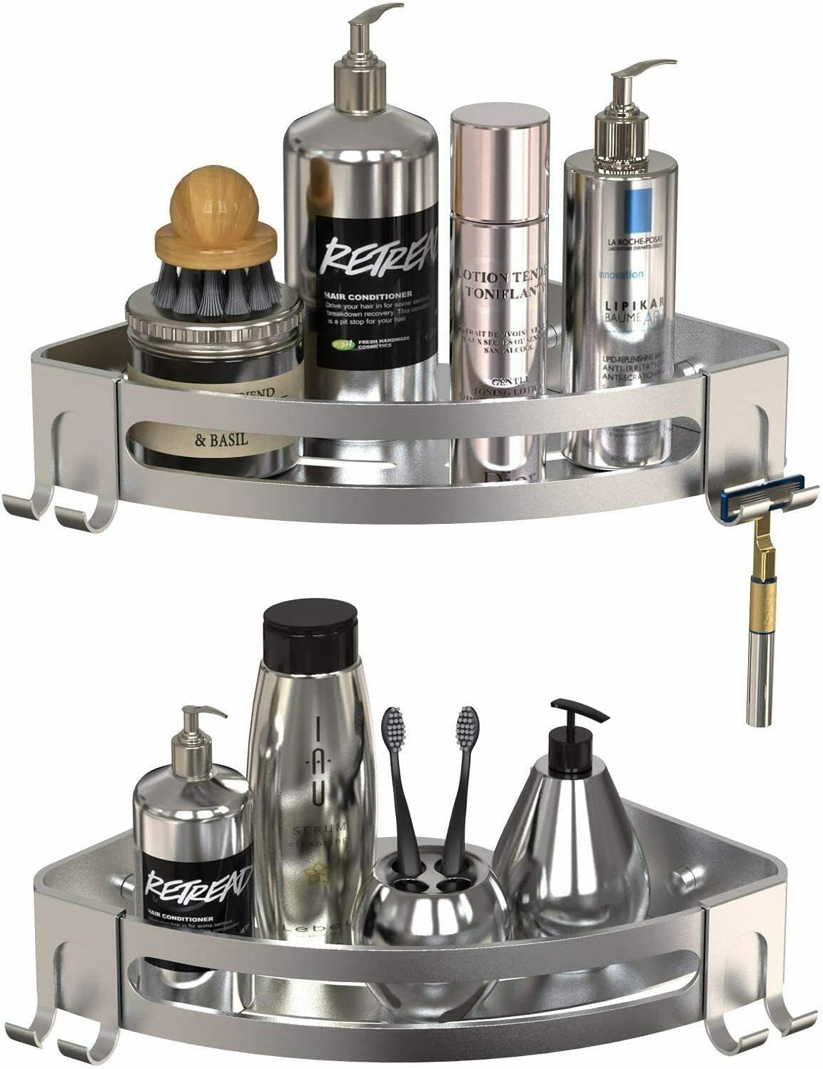 Triangular Corner Shower Caddy Shelf Storage Rack D522