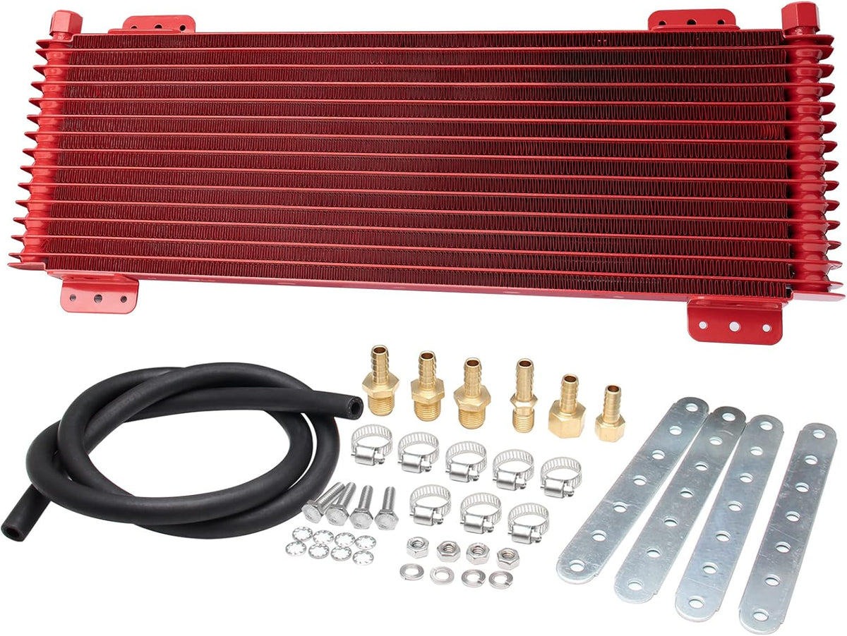 Black Transmission Oil Cooler with Mounting Hardware Q698