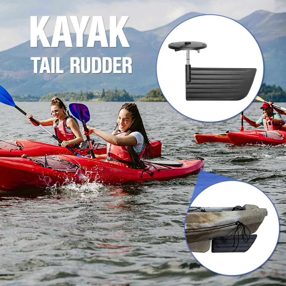 Kayak Tail Rudder Steering System Control Kit O592