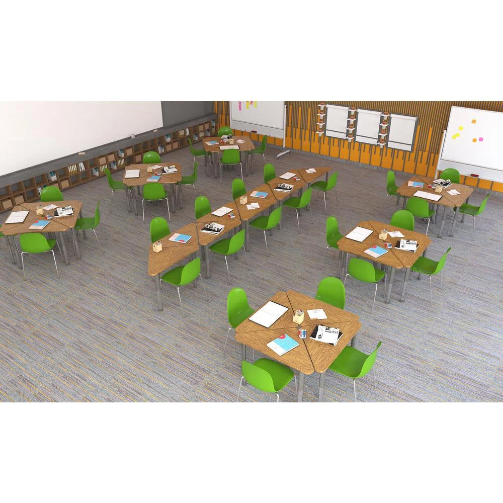 Commercial Laminate Top Desk with Casters 42x42" D601163