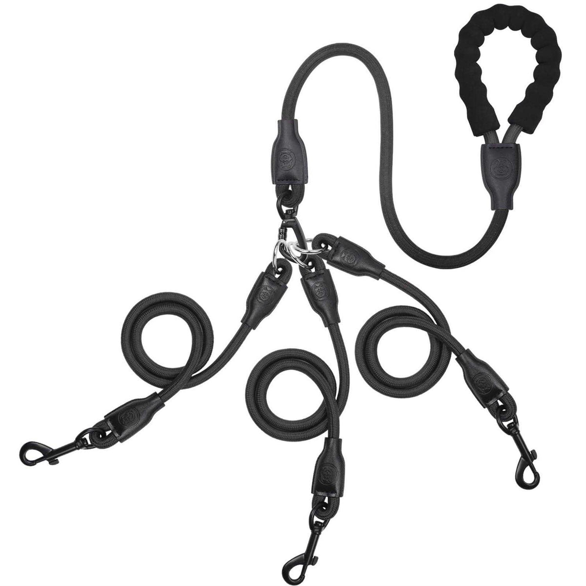Heavy Duty 3 Way No Tangle Dog Leash with Padded Handle X87312