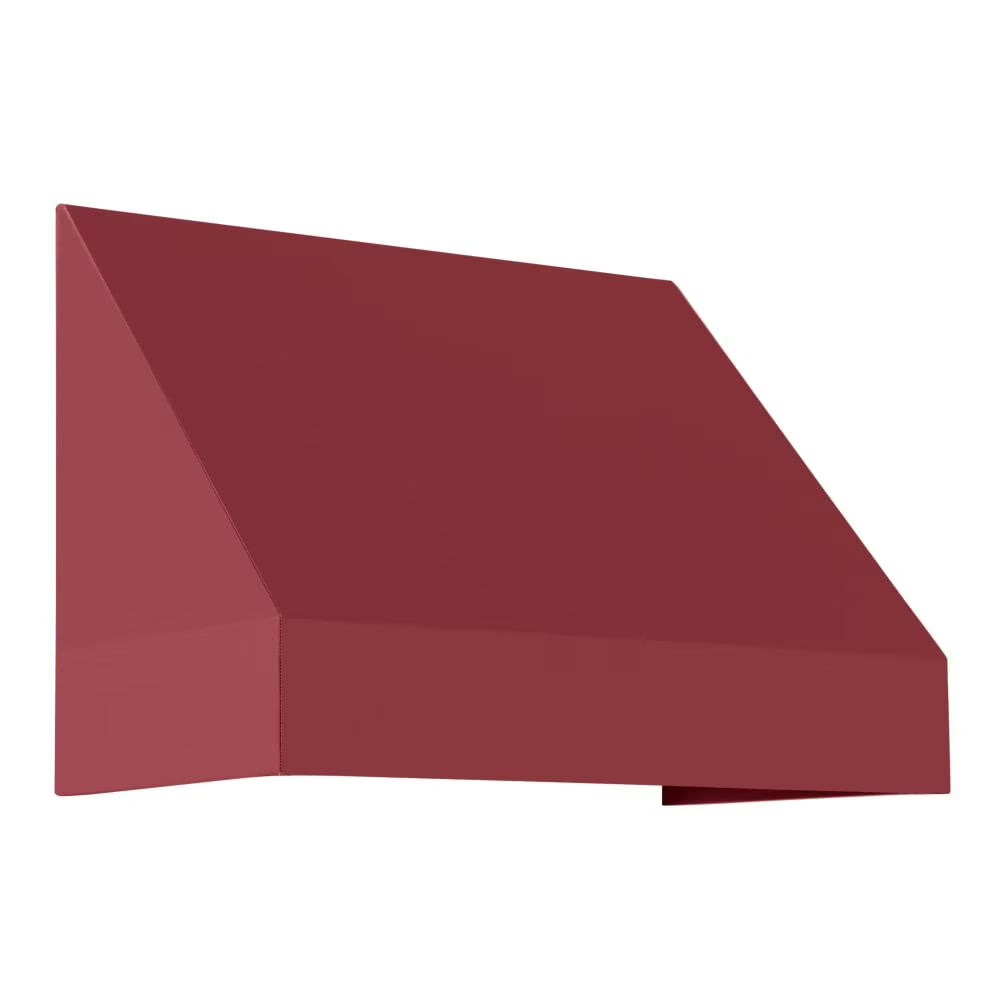 Burgundy Acrylic Fabric Fixed Awning P679303