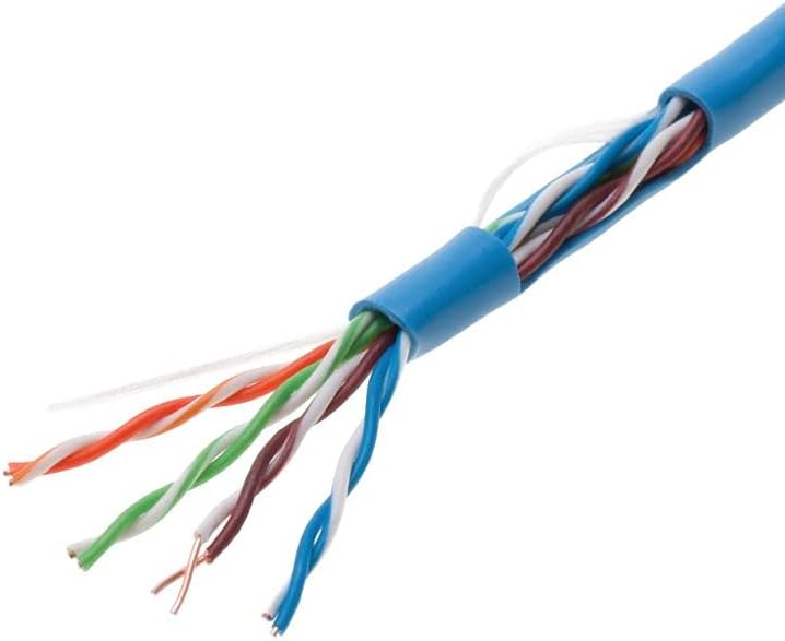 1000ft Cat5e White Solid 24AWG Shielded FTP Bulk Network Wire J51308