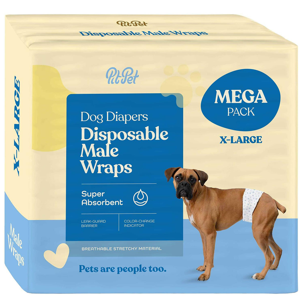 Male Dog Diapers 30-Pack Super Absorbent Disposable M473658